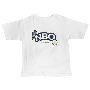 NBO Toronto Junior Racquet & Ball Tee - White