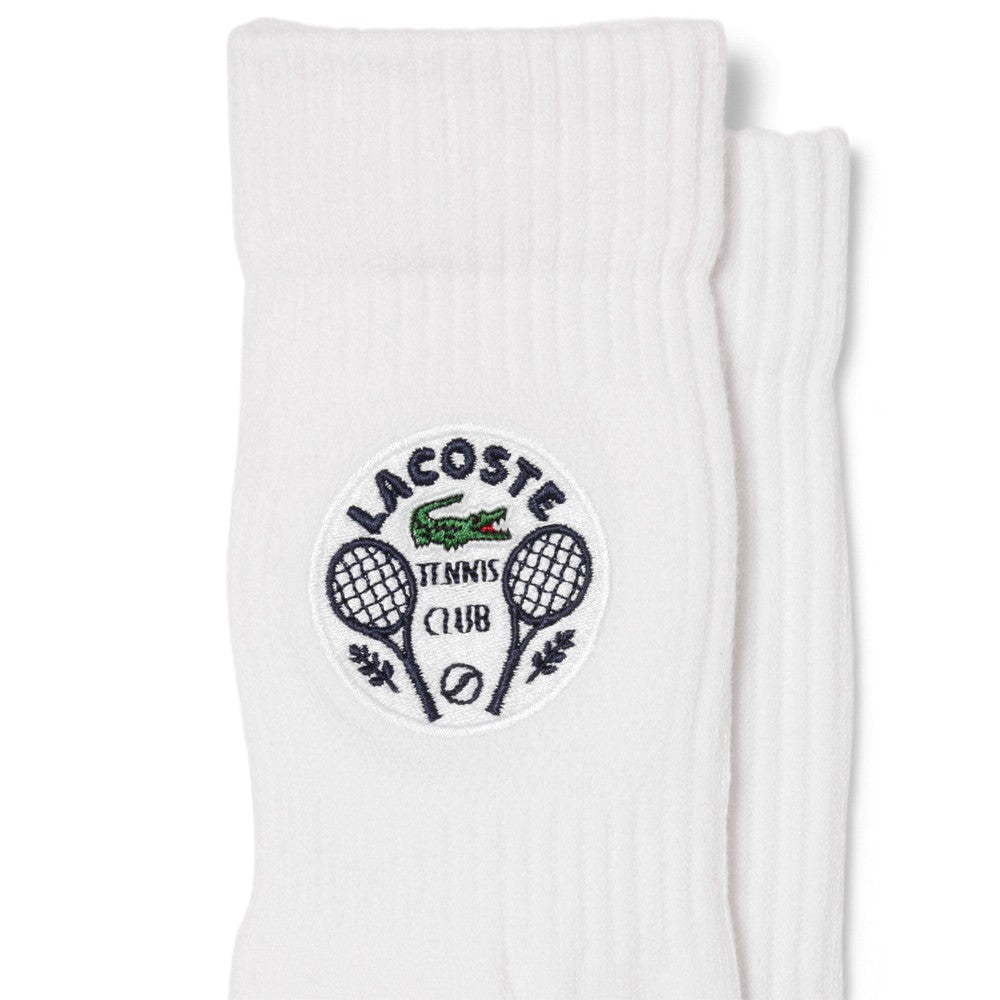 Lacoste Men's Sport Tennis 1 Pack Socks - White