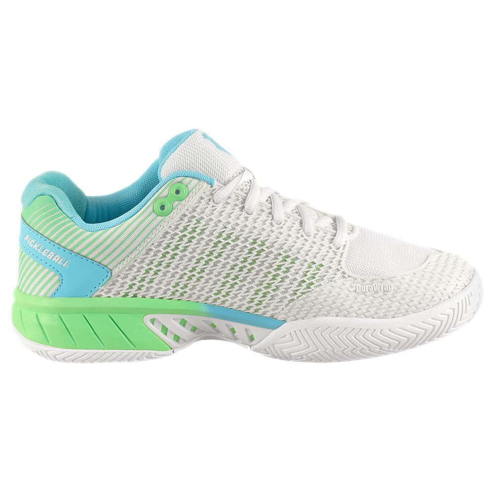 K-Swiss Women's Express Light Pickleball - Wide - Egret/Patina Green
