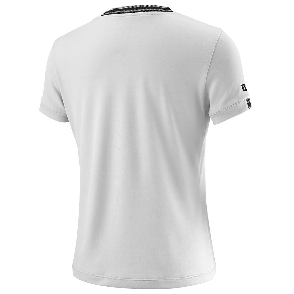 Wilson Girls Team V Neck - White
