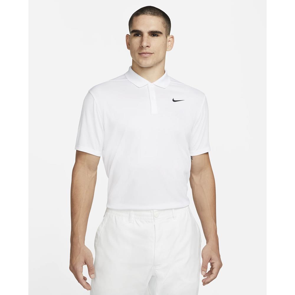 Nike Men's DriFit Polo - White/Black
