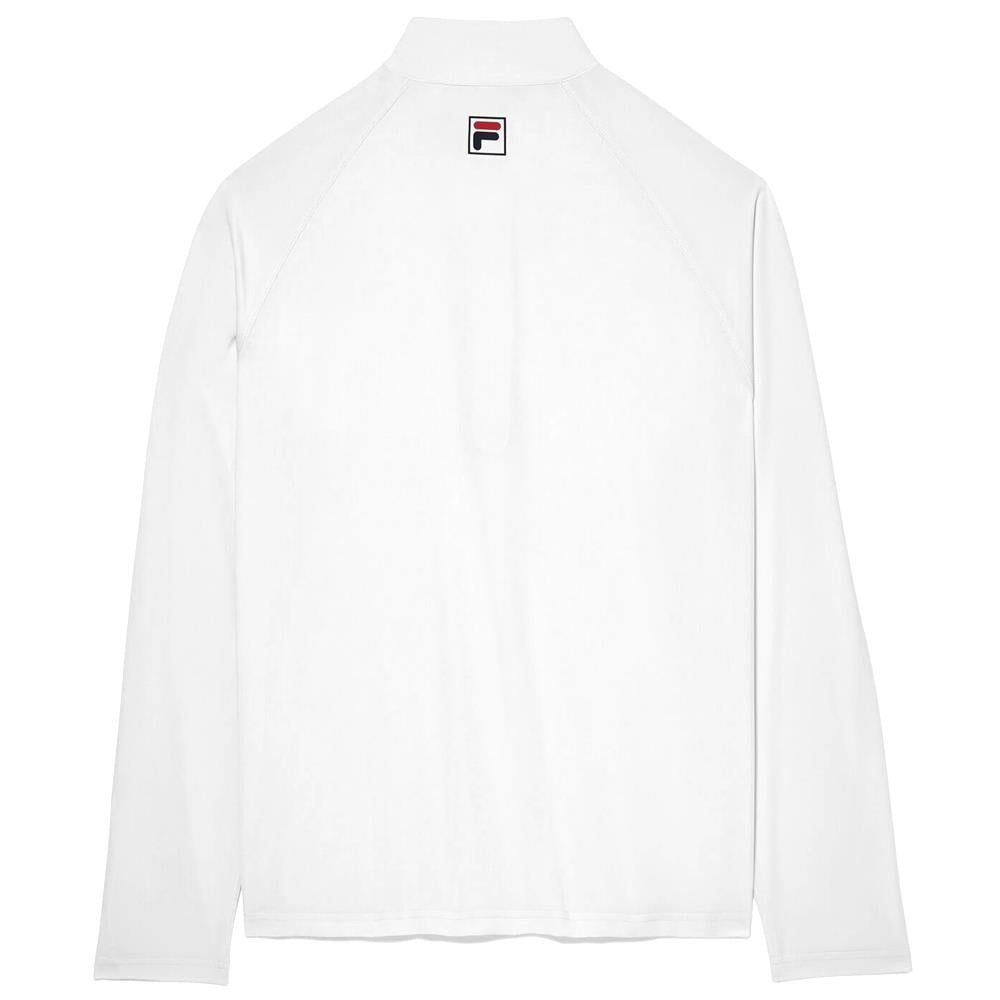 Fila Men's Essentials 1/2 Zip Longsleeve - White