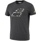 Babolat Men's Aero Cotton Tee - Black Heather/Yellow