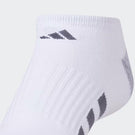 adidas Cushioned 3.0 No Show 3 Pack Socks - White/Grey