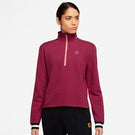 Nike Women's Heritage 1/2 Zip Longsleeve - Noble Red