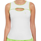 Penguin Women's Cut-Out Tank - Bright White/Lime