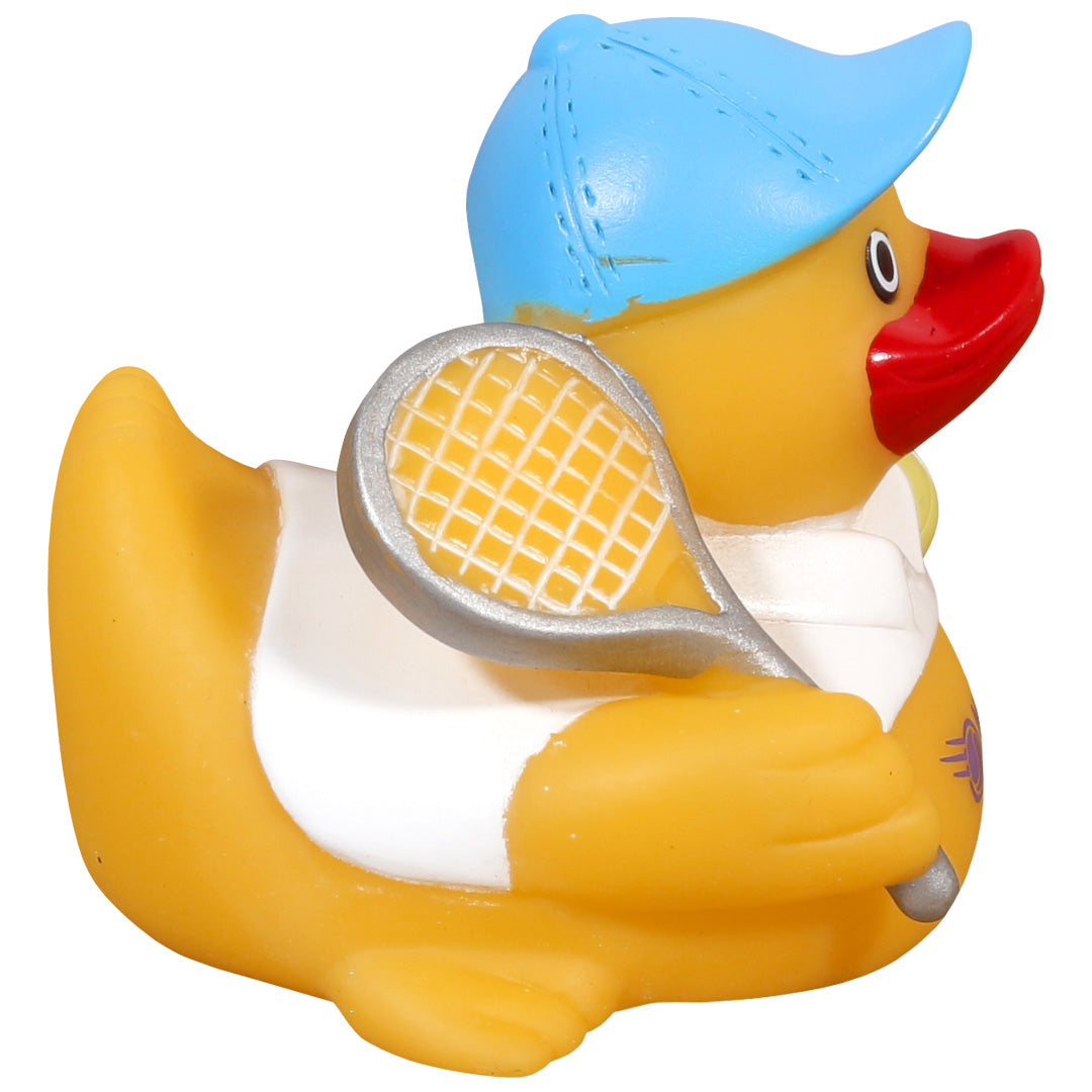 Merchant of Tennis Blue Hat Rubber Duck - Yellow