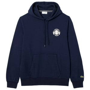 Lacoste Men's Printed Tennis Hoodie - Navy
