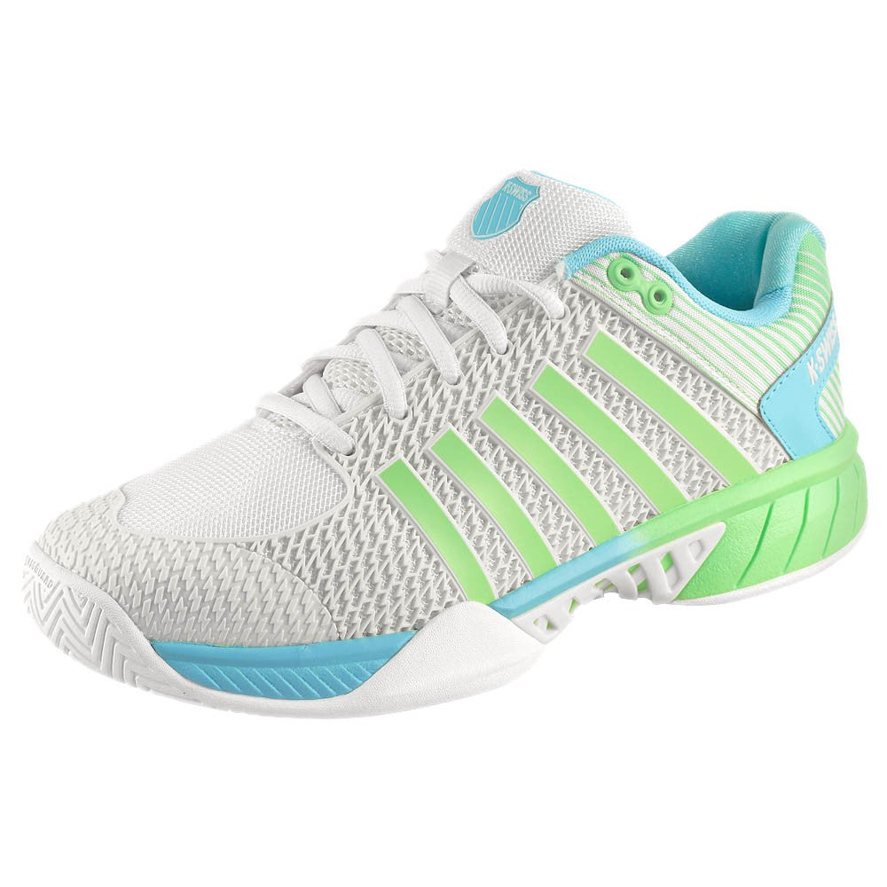 K-Swiss Women's Express Light Pickleball - Wide - Egret/Patina Green