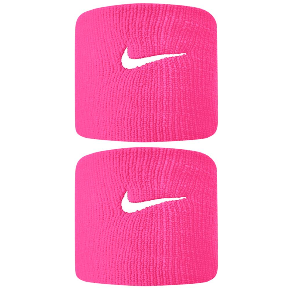 Nike Swoosh Premier DriFit Wristbands - Hyper Pink/White