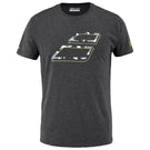 Babolat Men's Aero Cotton Tee - Black Heather/Yellow