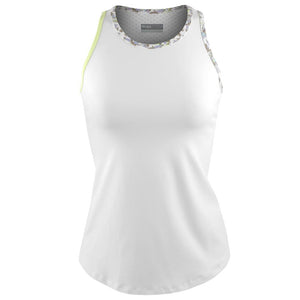 Lija Women's After Glow Slope Tank - White/Palm
