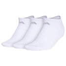 adidas Women's No Show Cushioned 3 Pack - White
