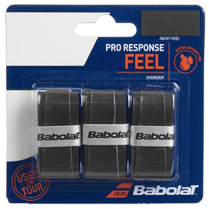 Babolat Pro Response Overgrip - 3 Pack - Black