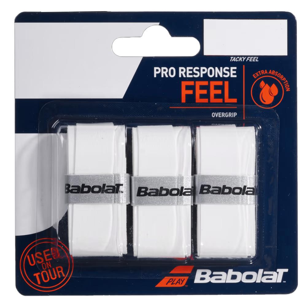 Babolat Pro Response Overgrip - 3 Pack - White