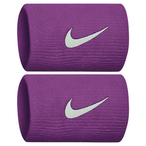 Nike Premier Doublewide Wristbands 2 Pack - Vivid Purple/White