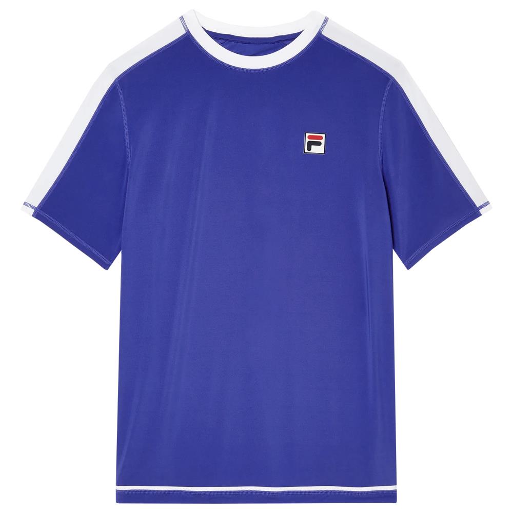 Fila Men's LA Finale Short Sleeve Crew - Dazzling Blue