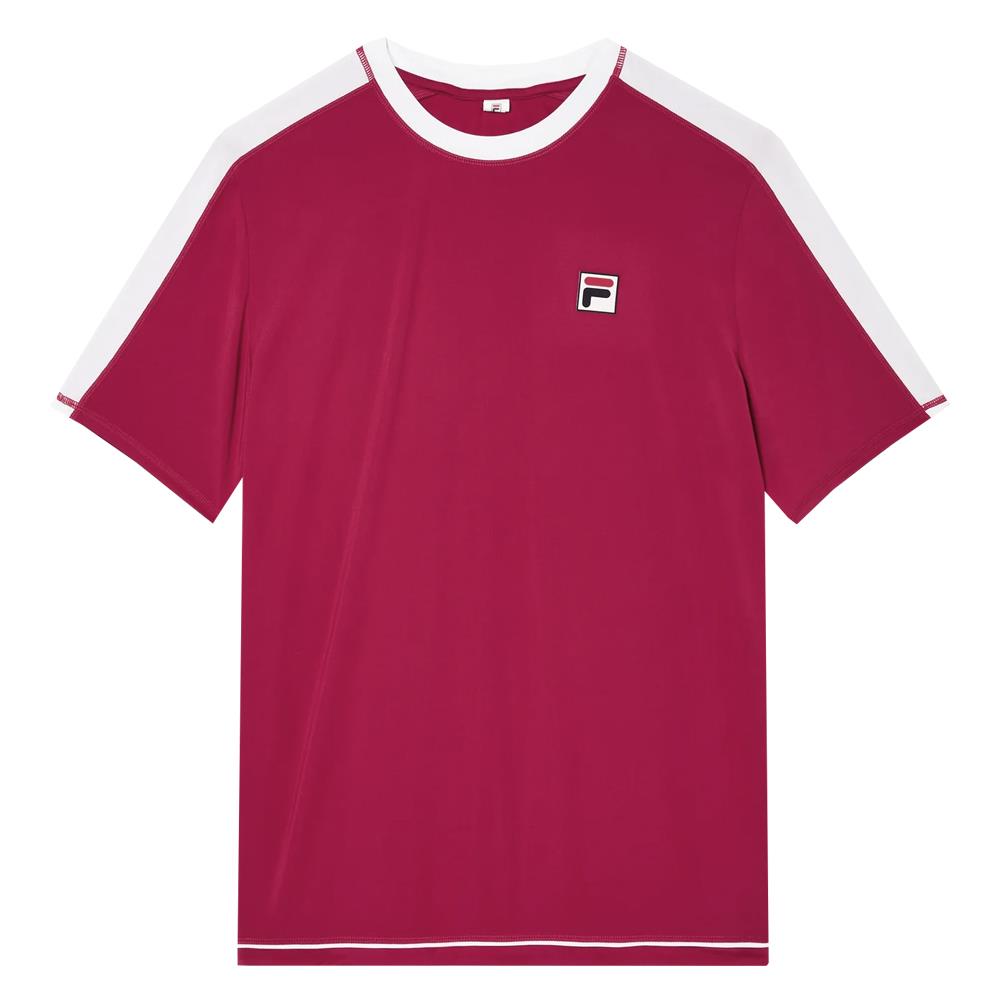 Fila Men's LA Finale Short Sleeve Crew - Persian Red