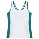 Fila Women's LA Finale V Back Tank - White/Deep Lake