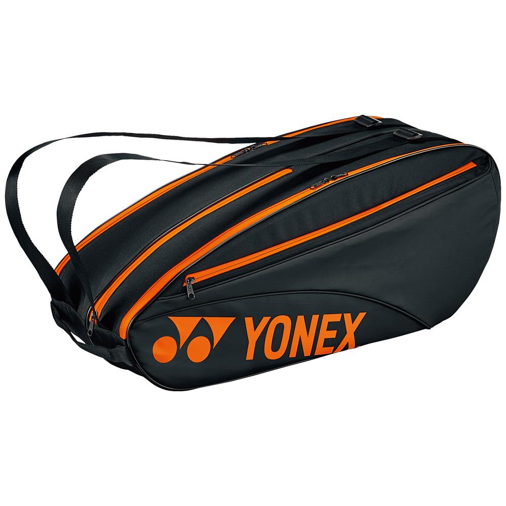 Yonex Team Racquet 6 Pack - Black/Orange