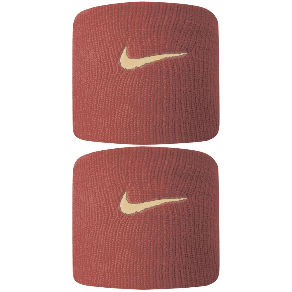 Nike Swoosh Premier DriFit Wristbands - Cedar/Ice Peach