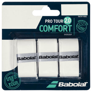 Babolat Pro Tour 2.0 Overgrip - 3 Pack - White
