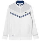 Lacoste Men's Medvedev Full Zip Tennis Jacket - White/Navy Blue