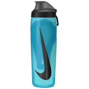 Nike Water Bottle Refuel Locking Lid 24oz - Baltic Blue/Black Iridescent