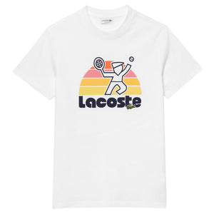 Lacoste Men's Tennis Print Tee - White