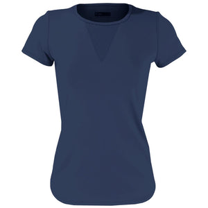 Lija Women's Deep V Tee - Dark Navy
