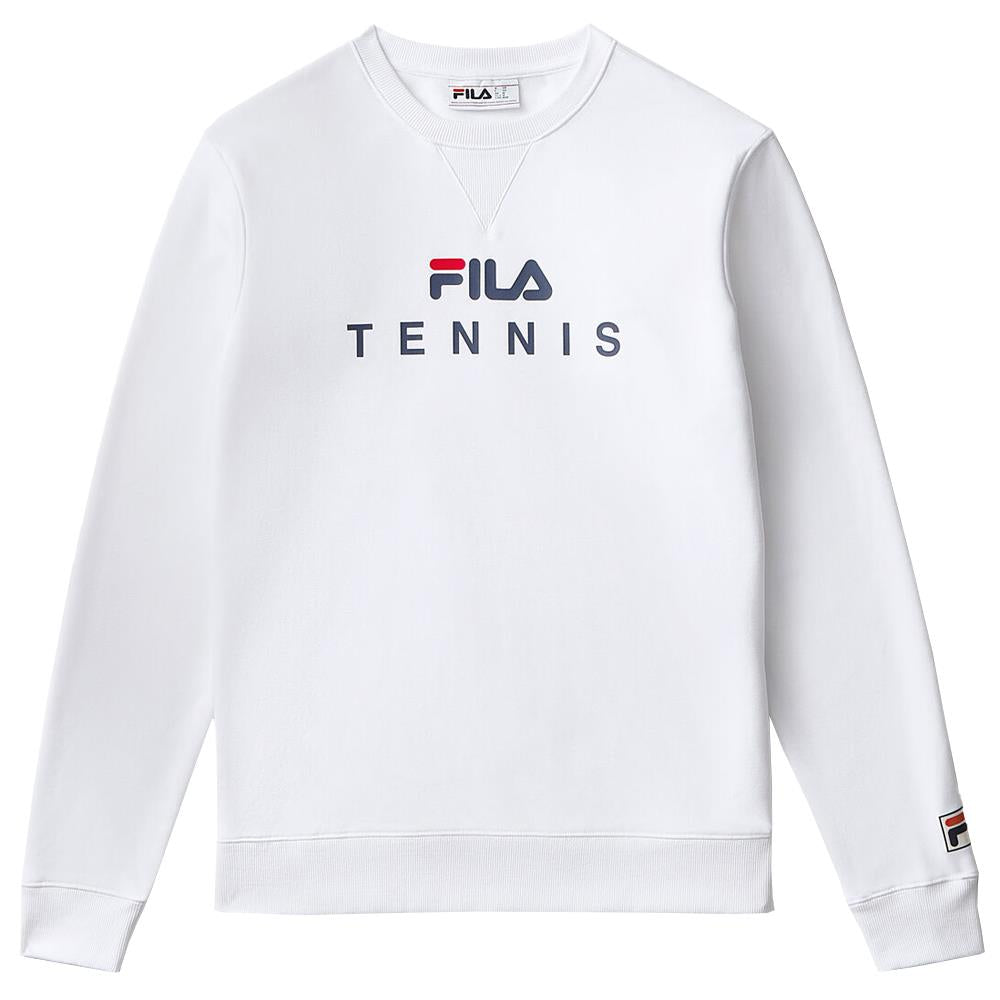 Fila Men Shirt Fila Fila Men's Essentials Tennis Sweat Shirt White
