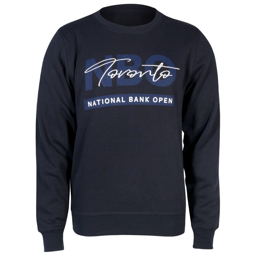 NBO Toronto NBO Script Crew Sweater - Navy