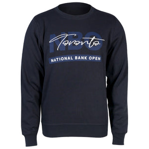 NBO Toronto NBO Script Crew Sweater - Navy