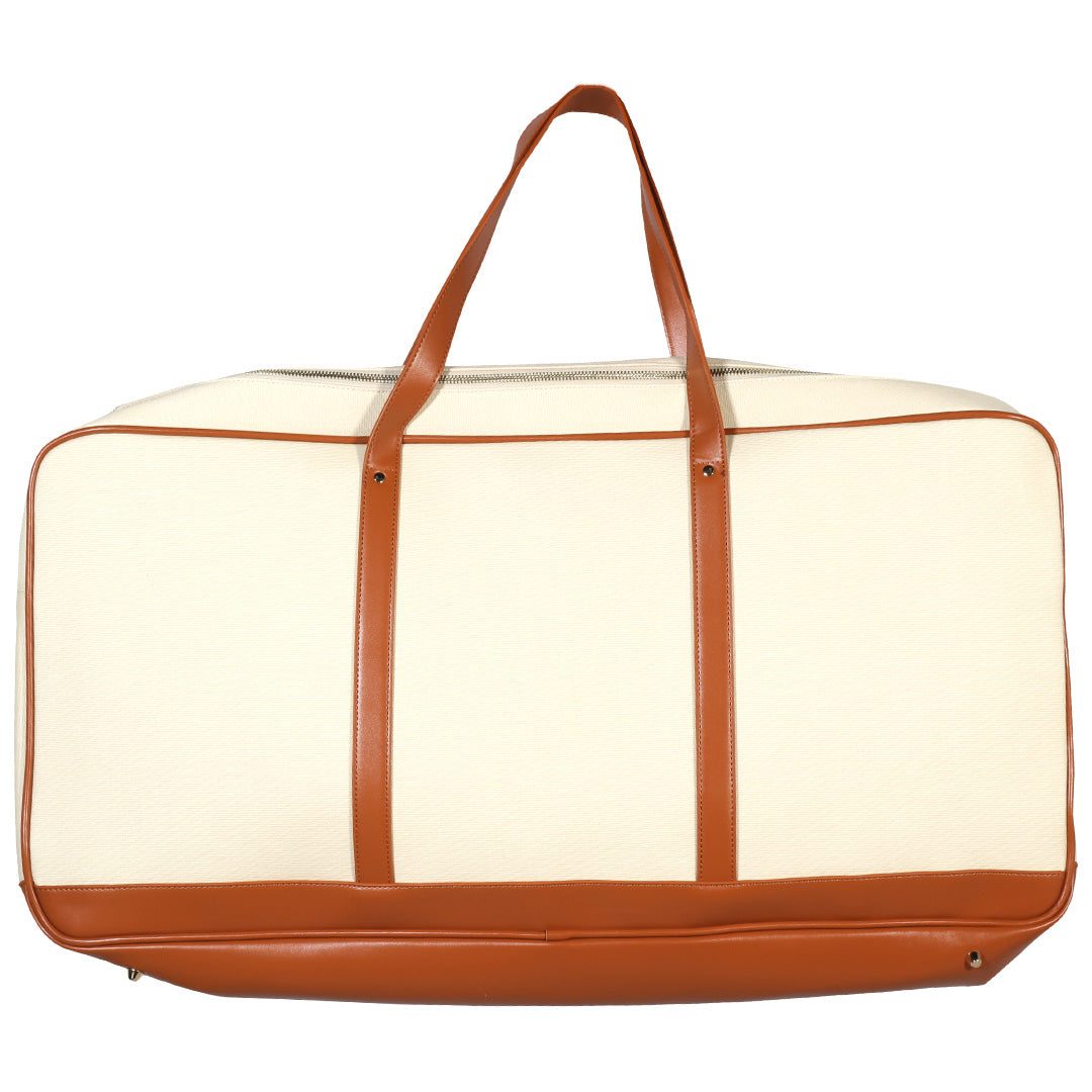 Insolette Victoria Duffle Bag - Cream/Brown