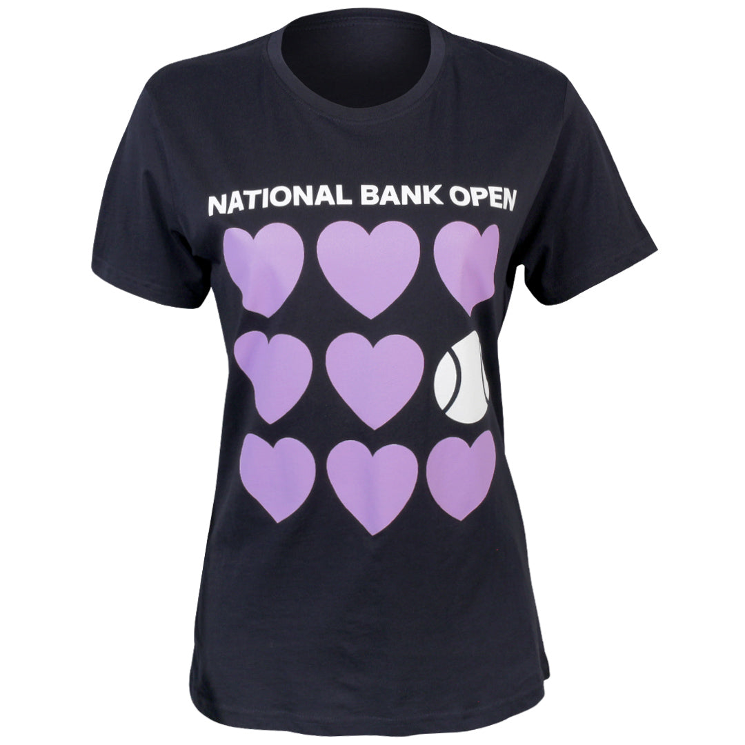 NBO Toronto Women's Hearts Tee - Navy