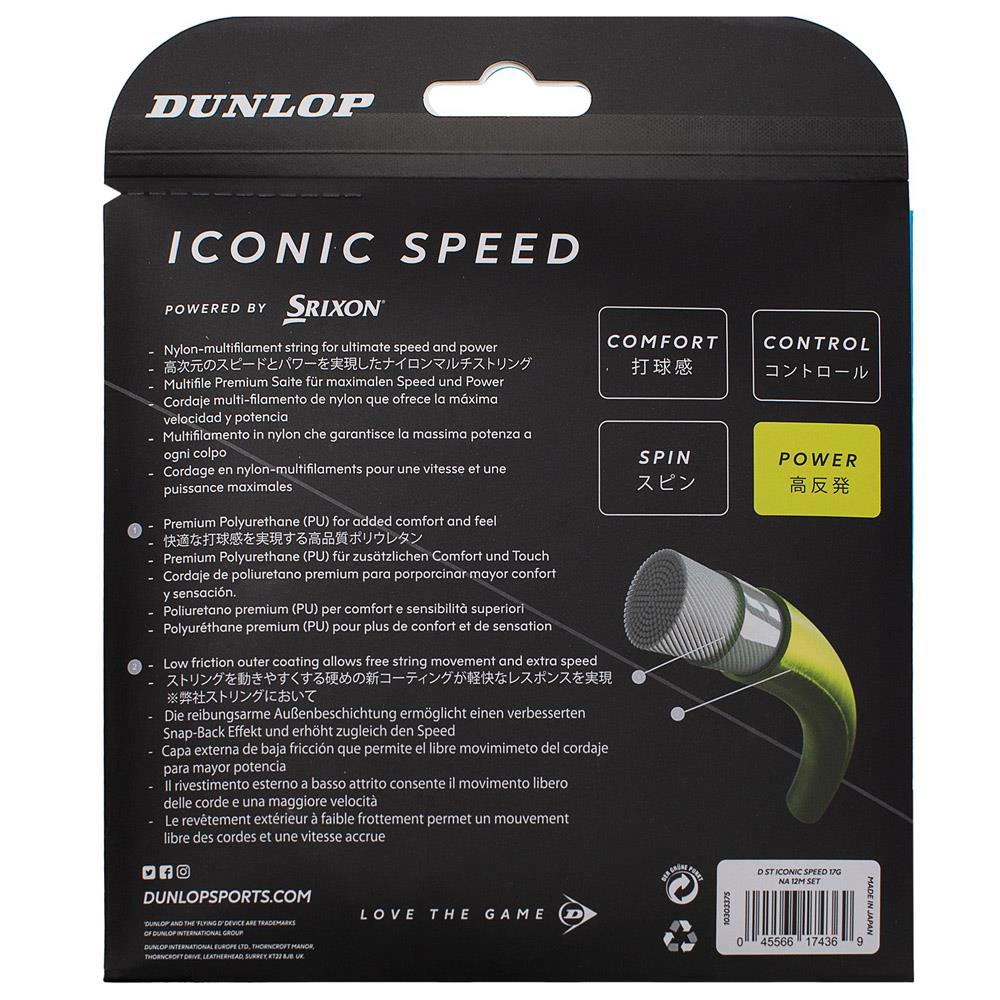 Dunlop Iconic Speed - String Set – Merchant of Tennis – Canada's Experts