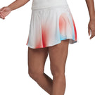 adidas Women's Melbourne Match Skirt - White/Vivid Red
