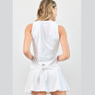 Lija Women's Tie Back Tank - White