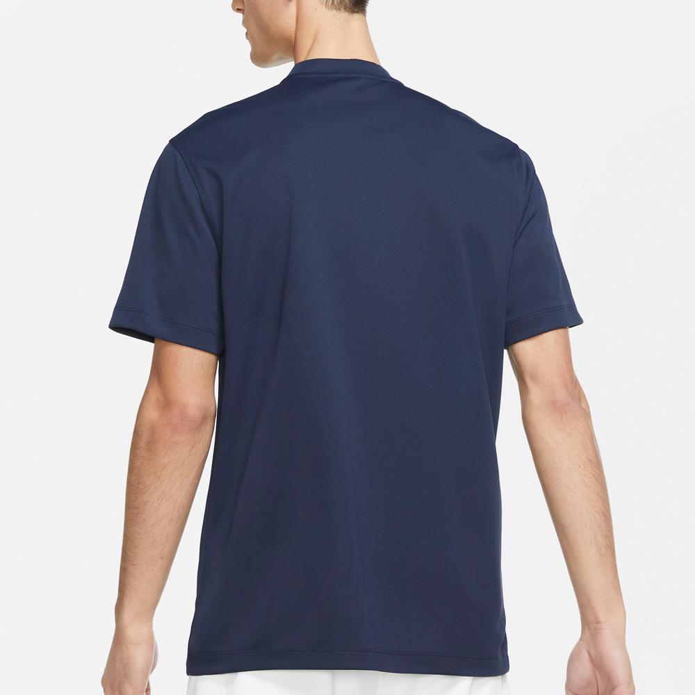 Nike Men's Blade Henley Polo Obsidian Merchant of Tennis
