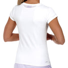 K-Swiss Women's Spring Pace Cap Sleeve Top White