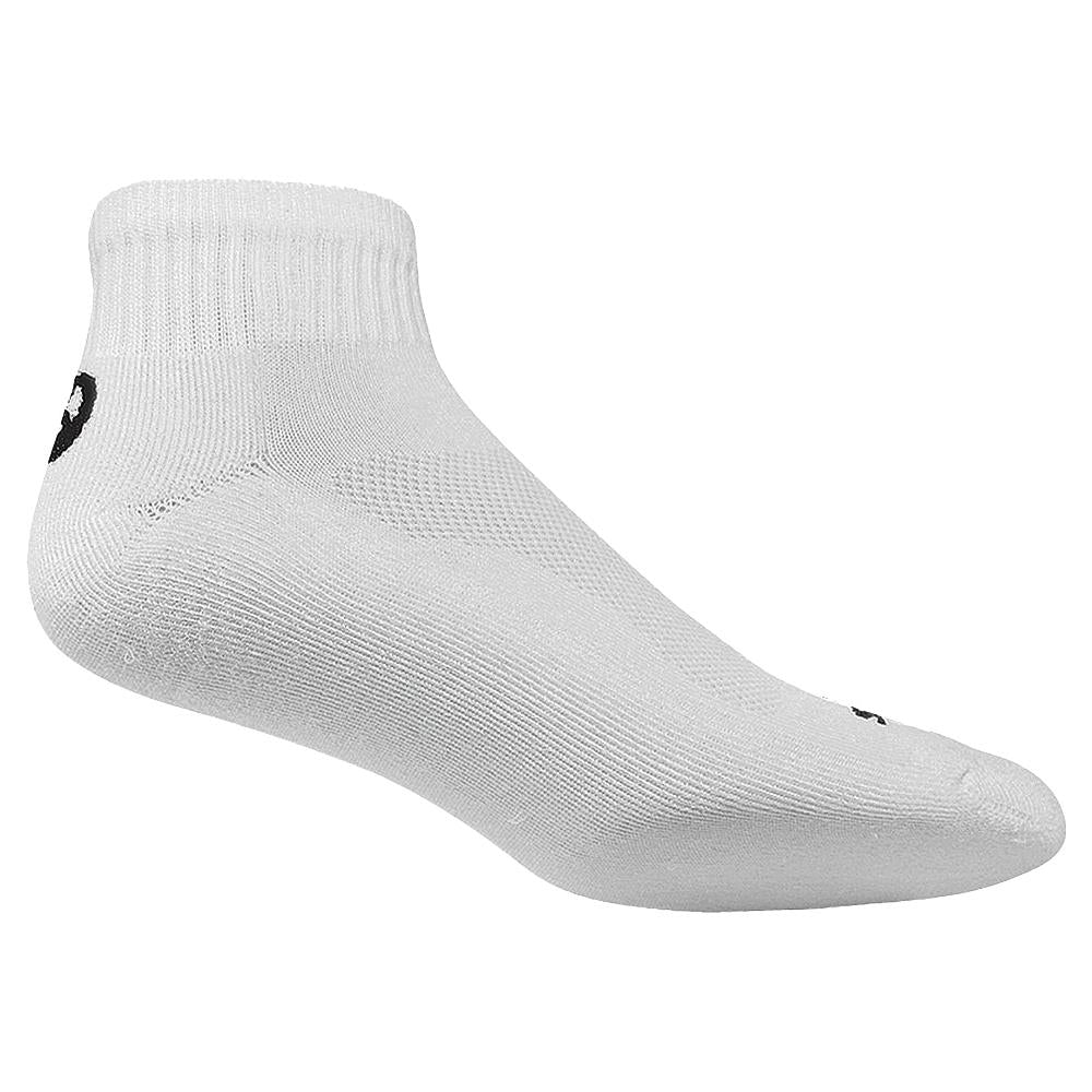 Asics Cushion Quarter 3 Pack Socks - White