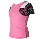 Sofibella Girls Eos Crystal Short Sleeve Top - Neon Pink/Print