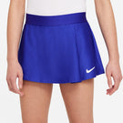 Nike Girls Victory Flouncy Skirt - Concord/White