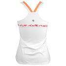 Lija Women's Spring Blossoms Upside Tank - White/White Blossom