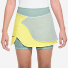 Nike Women's Slam Paris Skirt - Light Zitron/Ocean