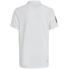 adidas Boys Club 3 Stripe Polo - White