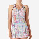 Fila Women's Alley Printed Dress - Striation/Fila Navy