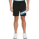 Penguin Men's Color Block Printed 7" Short - Caviar