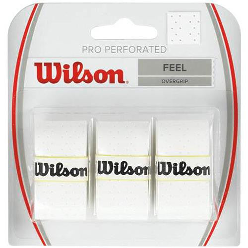 Wilson Pro Perforated Overgrip - 3 Pack - White