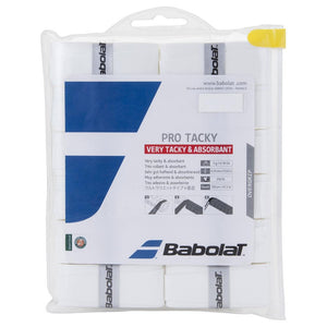 Babolat Pro Tacky Overgrip - 12 Pack - White